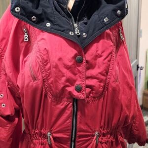 Bogner Hot Pink and Black Ski Parka